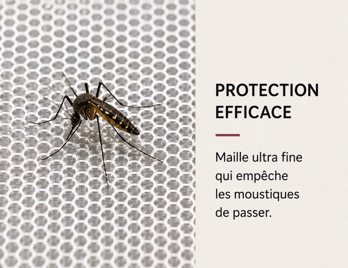 Moustiquaire poussette Zenvira compatible toutes poussettes berceau