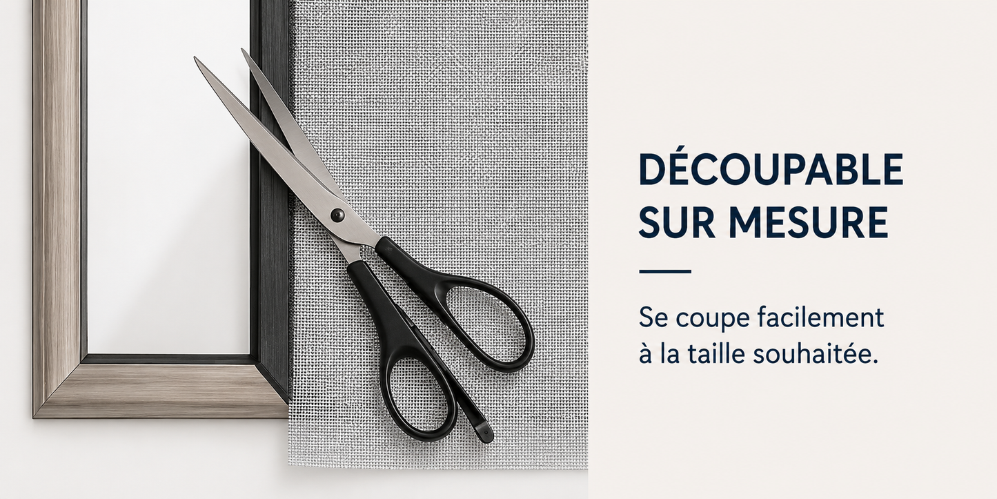 Moustiquaire fenêtre Zenvira découpe sur mesure aux ciseaux