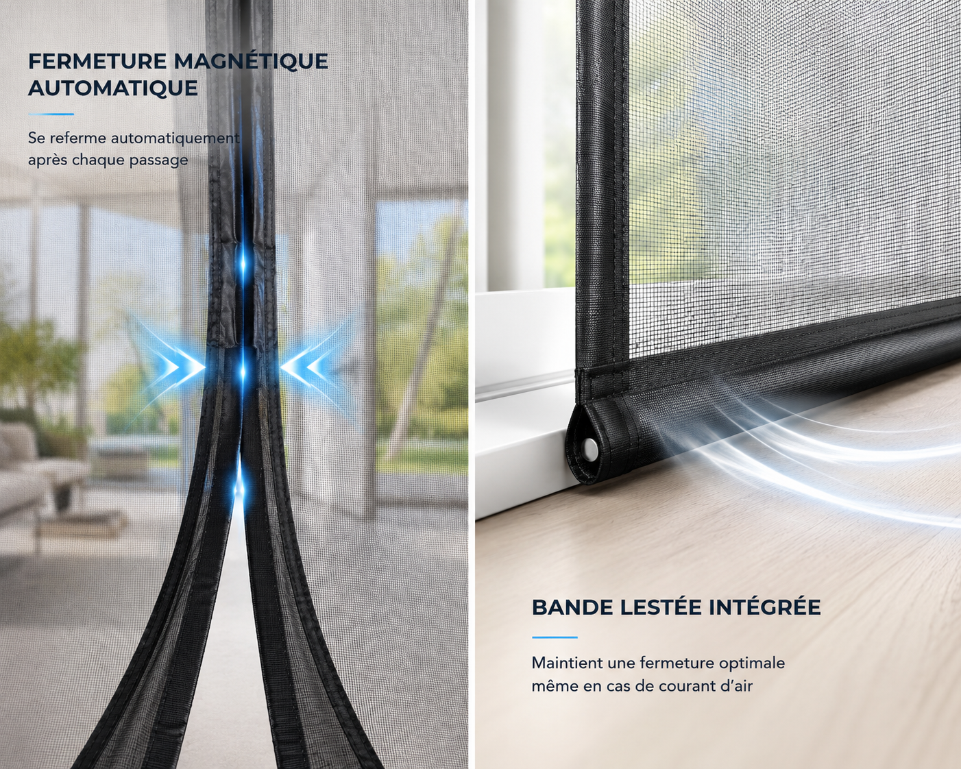Rideau Magnétique Zenvira – Anti-Insectes